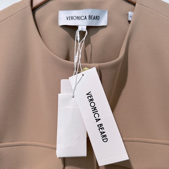 Veronica Beard Kensington knit jacket in latte - Picture 14 of 15